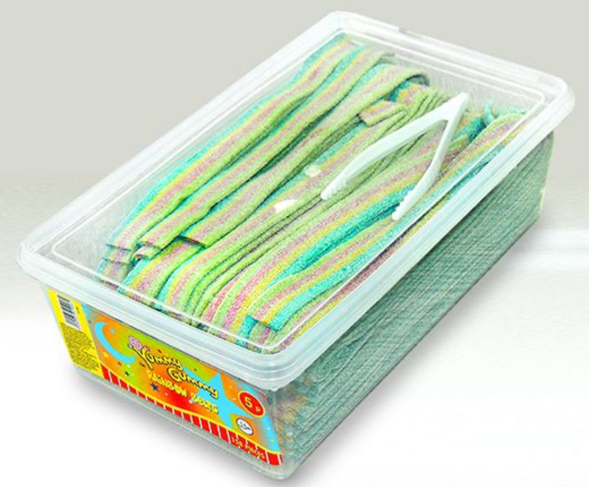 Rainbow flavoured Belts Tub - 150 Count