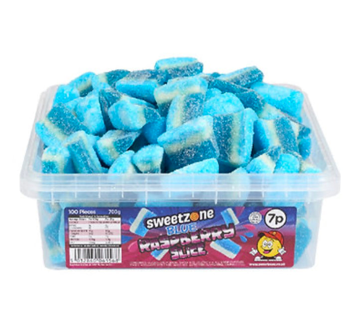 Sour Raspberry Slices Tub 7p - 805g