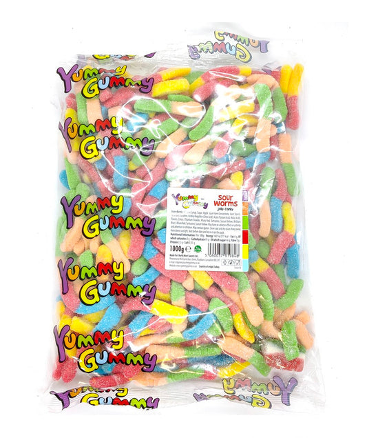 Sour worms - 1kg