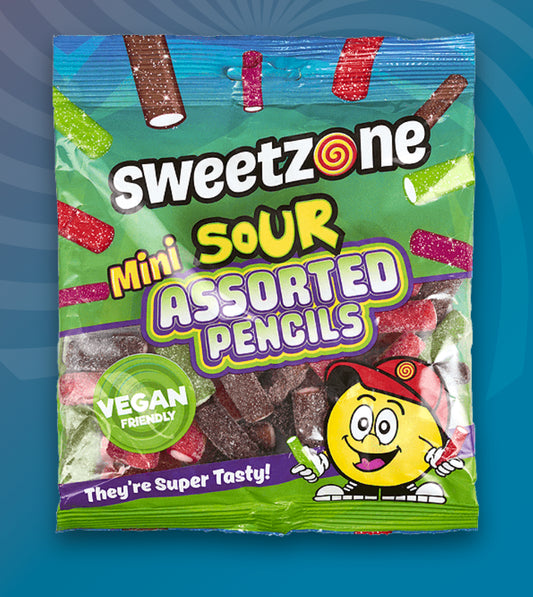 SWEETZONE Sour Assorted Pencils x 12 / 180g