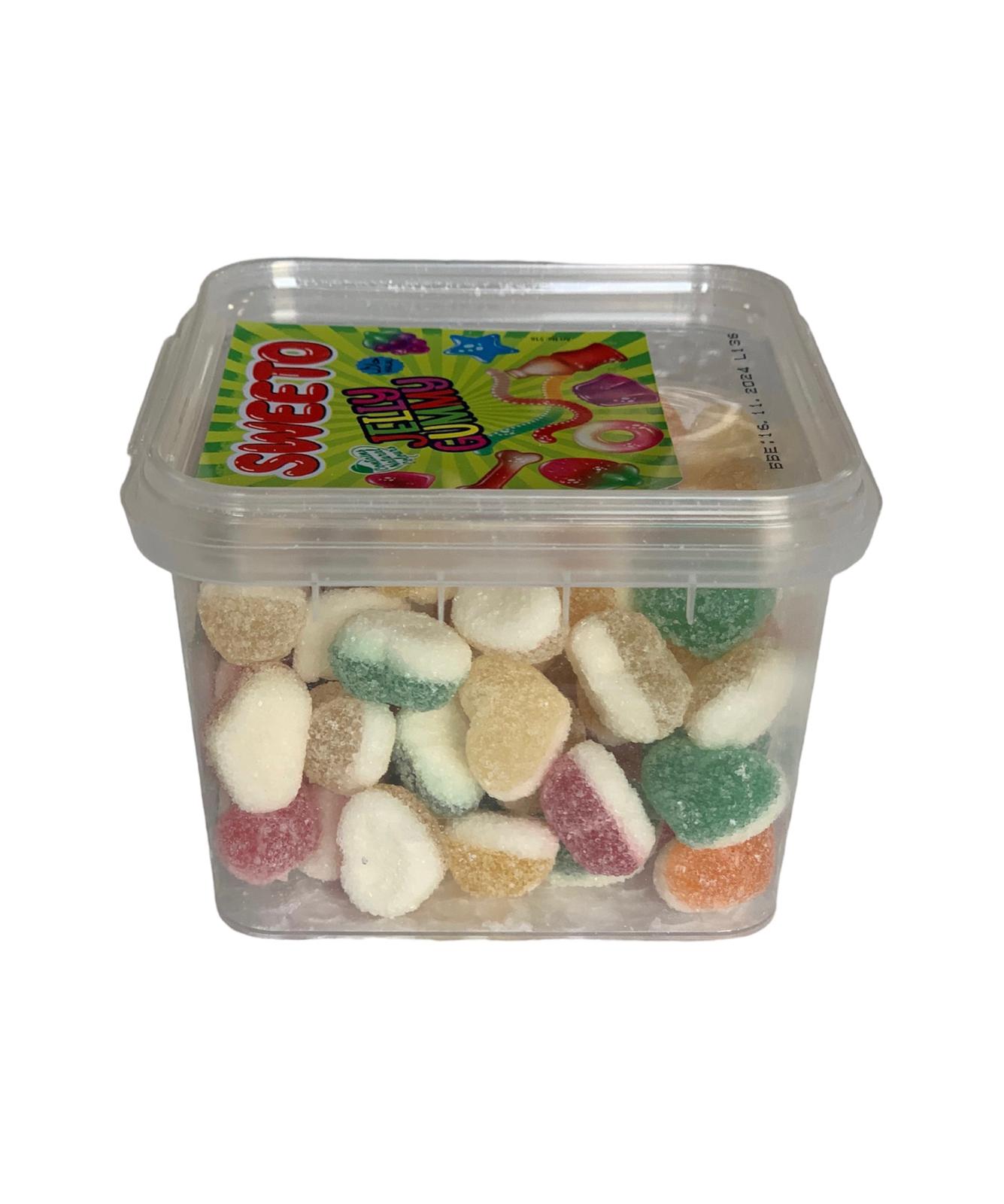 SWEETO Fizzy Hearts 160g Small Tubs x 24