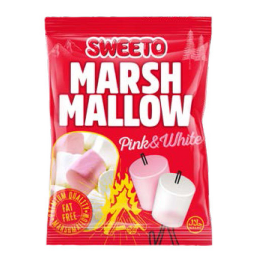 SWEETO Pink & White Marshmallows 12 x 140g