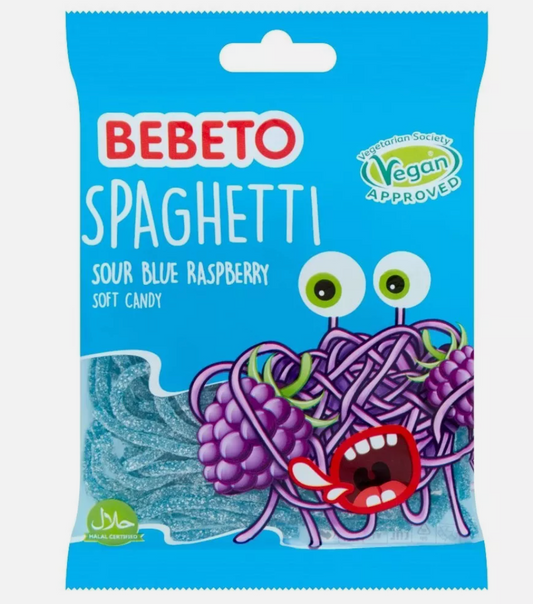 BEBETO Sour Blue Raspberry Strings x 20 (50p)