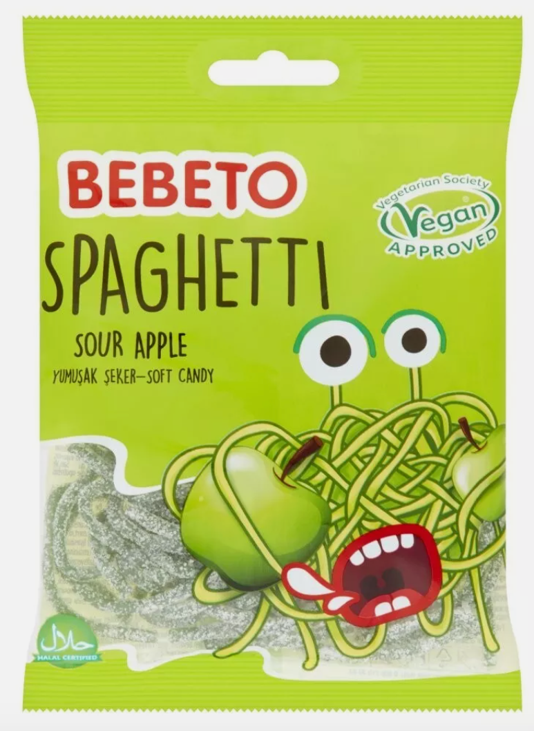 BEBETO Sour APPLE Strings x 20 (50p)