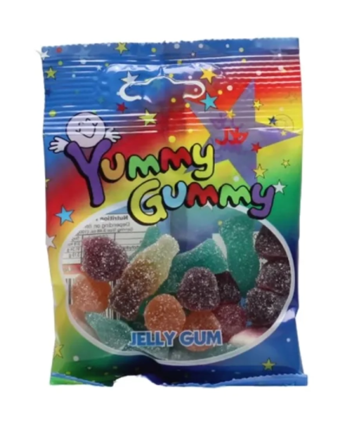 Yummy Gummy NON - Fizzy Assorted Mix Jelly Gum -  3 for £1 (40g)